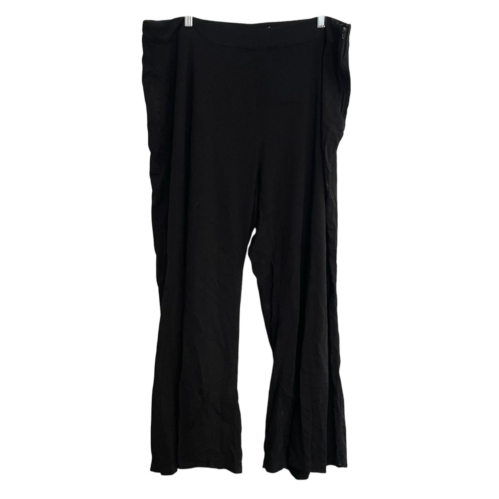 Torrid Wide Leg Pants Plus Size 20 Black Rayon Blend Comfortable Office Workwear